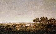 Theodore Rousseau Marsh in the Landes oil painting reproduction